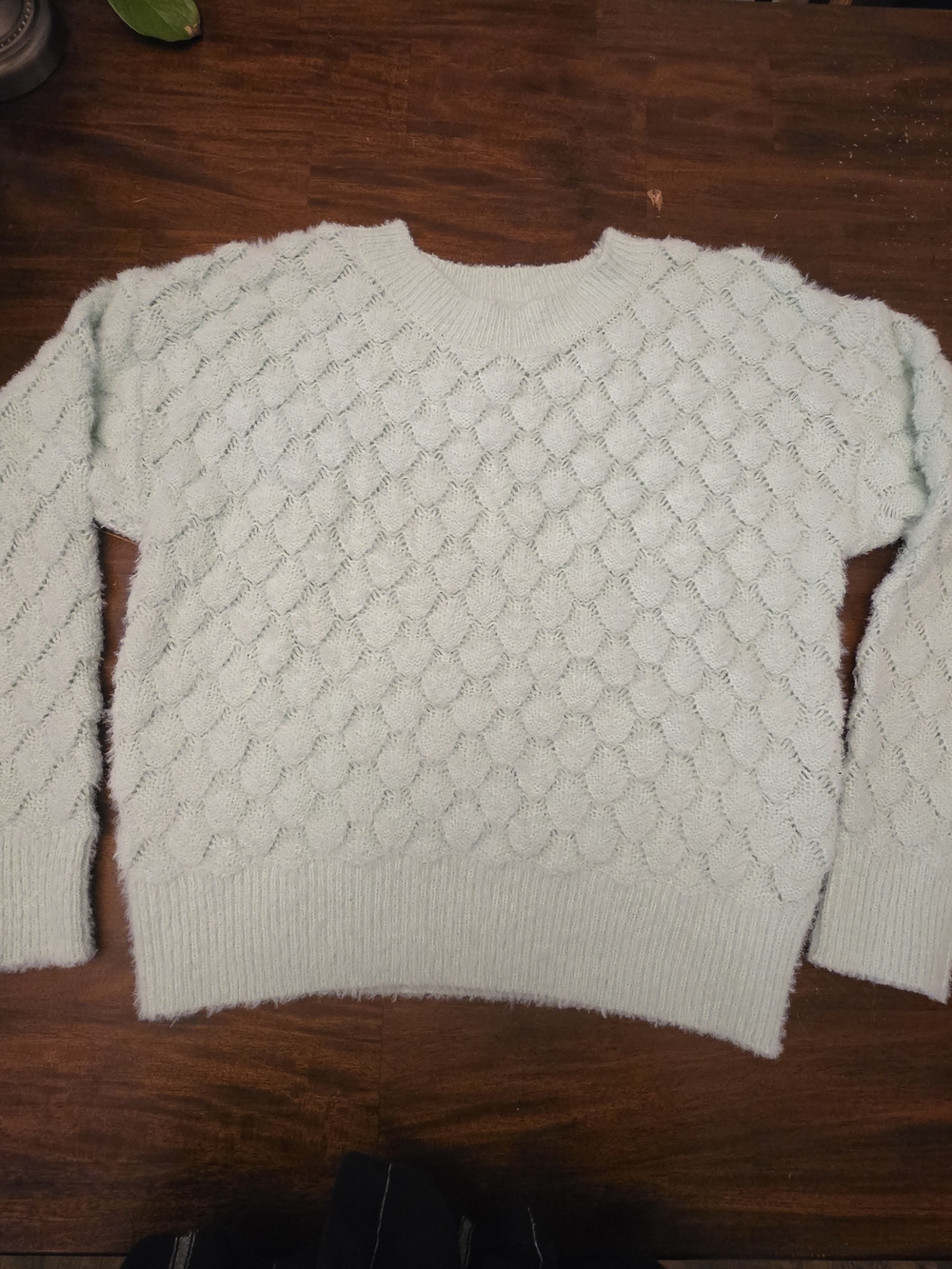 Forever 21 Cream Honeycomb Textured Knit Sweater – Cozy Minimalist